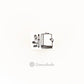 siawasehanko SUNKODO Planner and Stationery Small Rubber Stamp