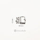 siawasehanko SUNKODO Planner and Stationery Small Rubber Stamp