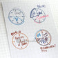 siawasehanko SUNKODO 24 Hours Clock Rubber Stamp