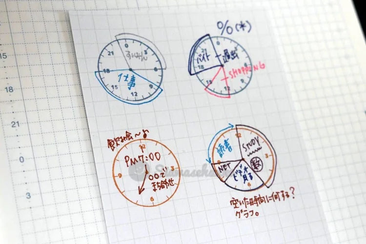 siawasehanko SUNKODO 24 Hours Clock Rubber Stamp