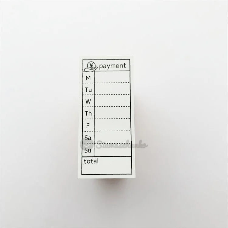 siawasehanko SUNKODO Payment Weekly Record Rubber Stamp