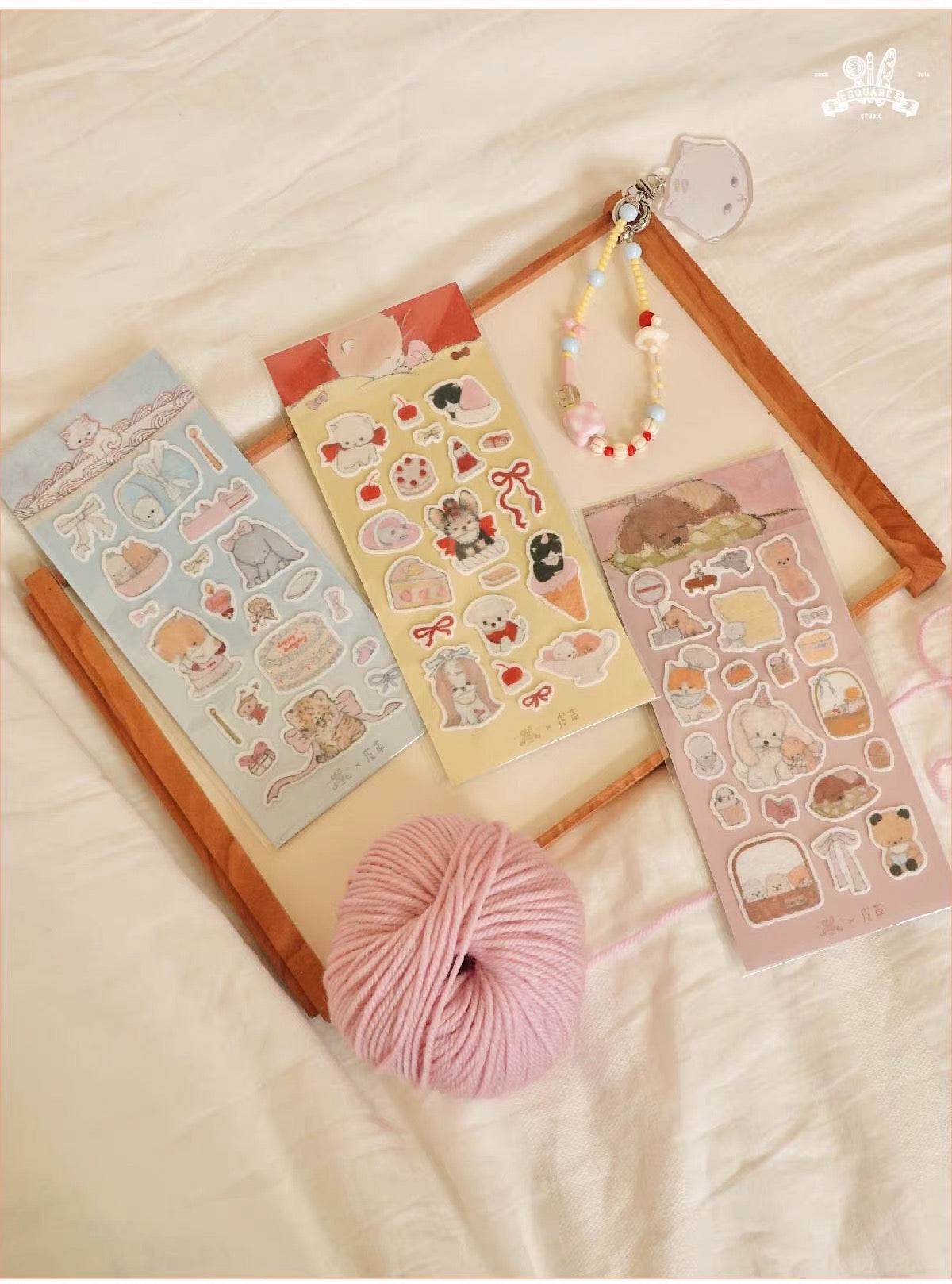 Square Studio x Pige Artist Collab Felt Sticker Sheet, 3 designs