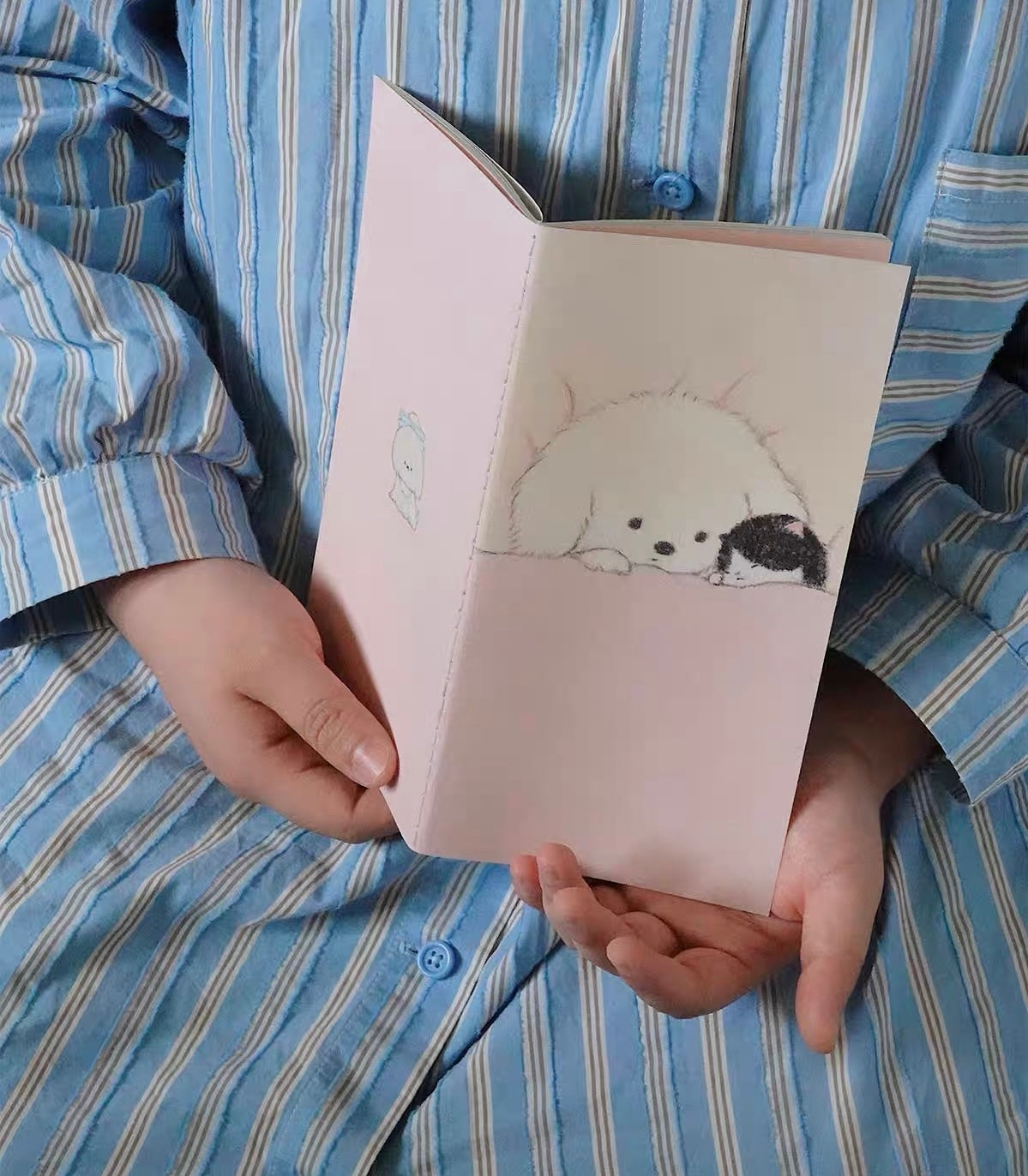 Square Studio x Pige Artist Collab Slim Notebook of Mix Paper and Illustration, 4 Designs