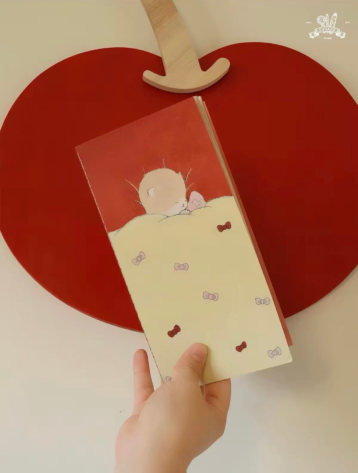 Square Studio x Pige Artist Collab Slim Notebook of Mix Paper and Illustration, 4 Designs
