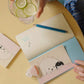 Square Studio x Pige Artist Collab Slim Notebook of Mix Paper and Illustration, 4 Designs