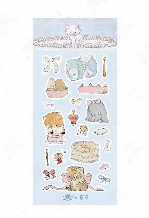 Square Studio x Pige Artist Collab Felt Sticker Sheet, 3 designs