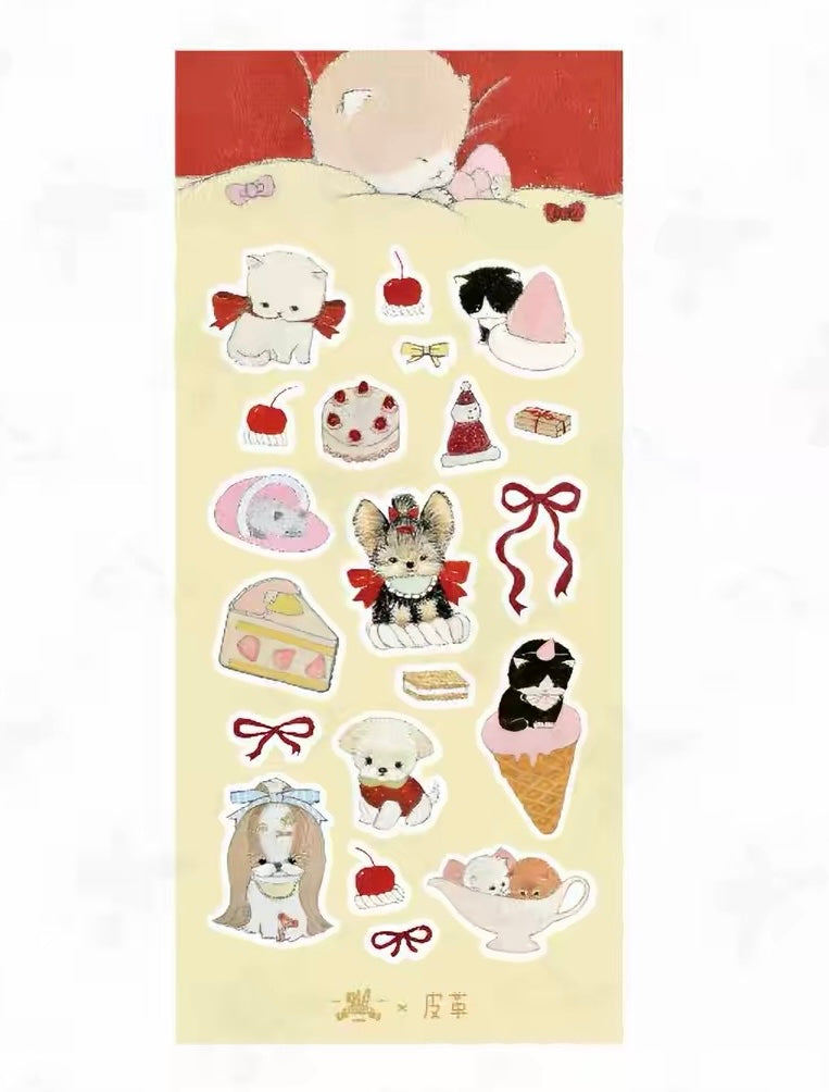 Square Studio x Pige Artist Collab Felt Sticker Sheet, 3 designs