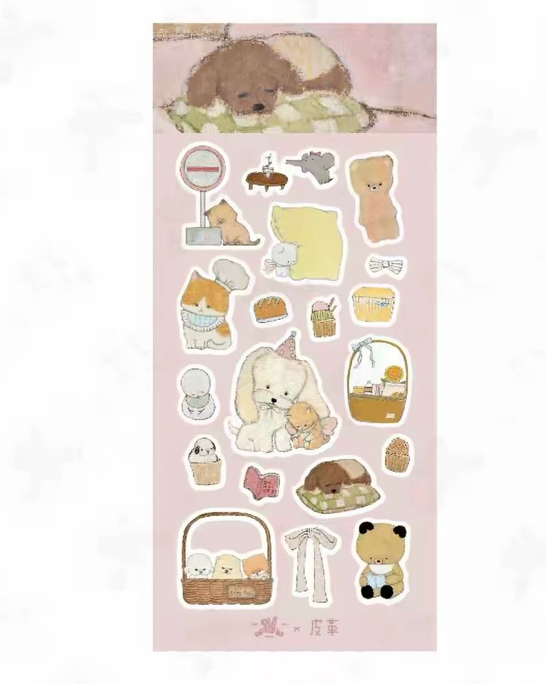 Square Studio x Pige Artist Collab Felt Sticker Sheet, 3 designs