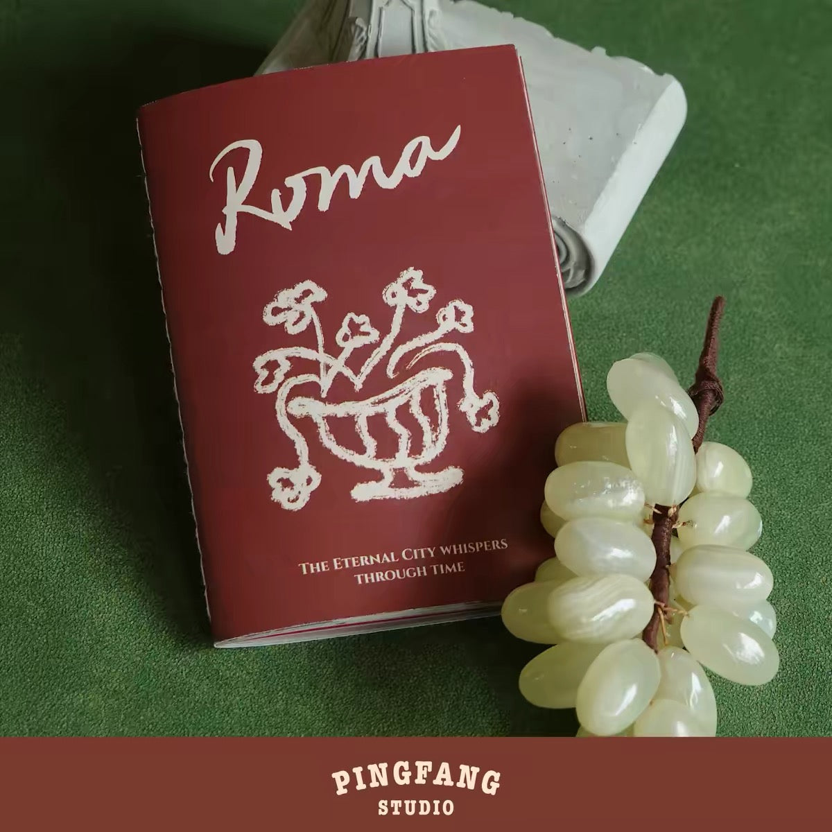 Square Studio Passport-Sized Notebook - Roma Series, 2 designs