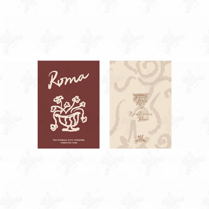 Square Studio Passport-Sized Notebook - Roma Series, 2 designs