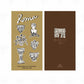 Square Studio Slim Notebook of Mix Paper - Roma Series, 2 Design