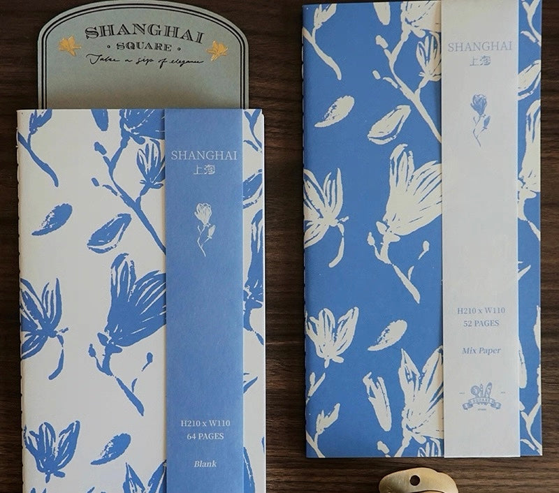 Square Studio Slim Notebook - Shanghai Collection, 2 Paper Styles