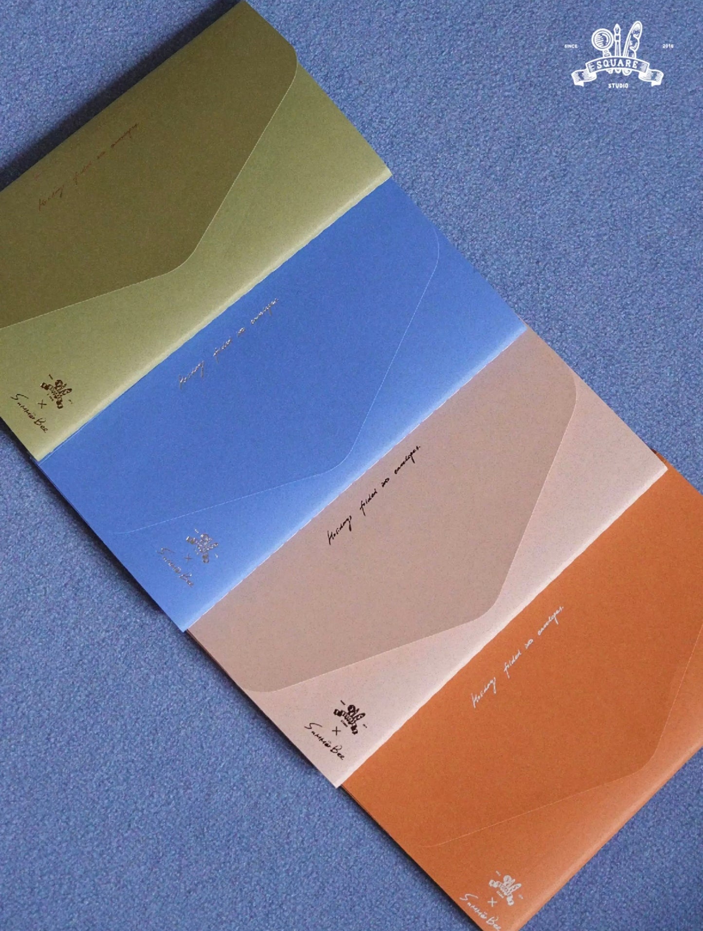 Square Studio Slim Notebook of Mix Paper - The Long Vacation, 4 Designs