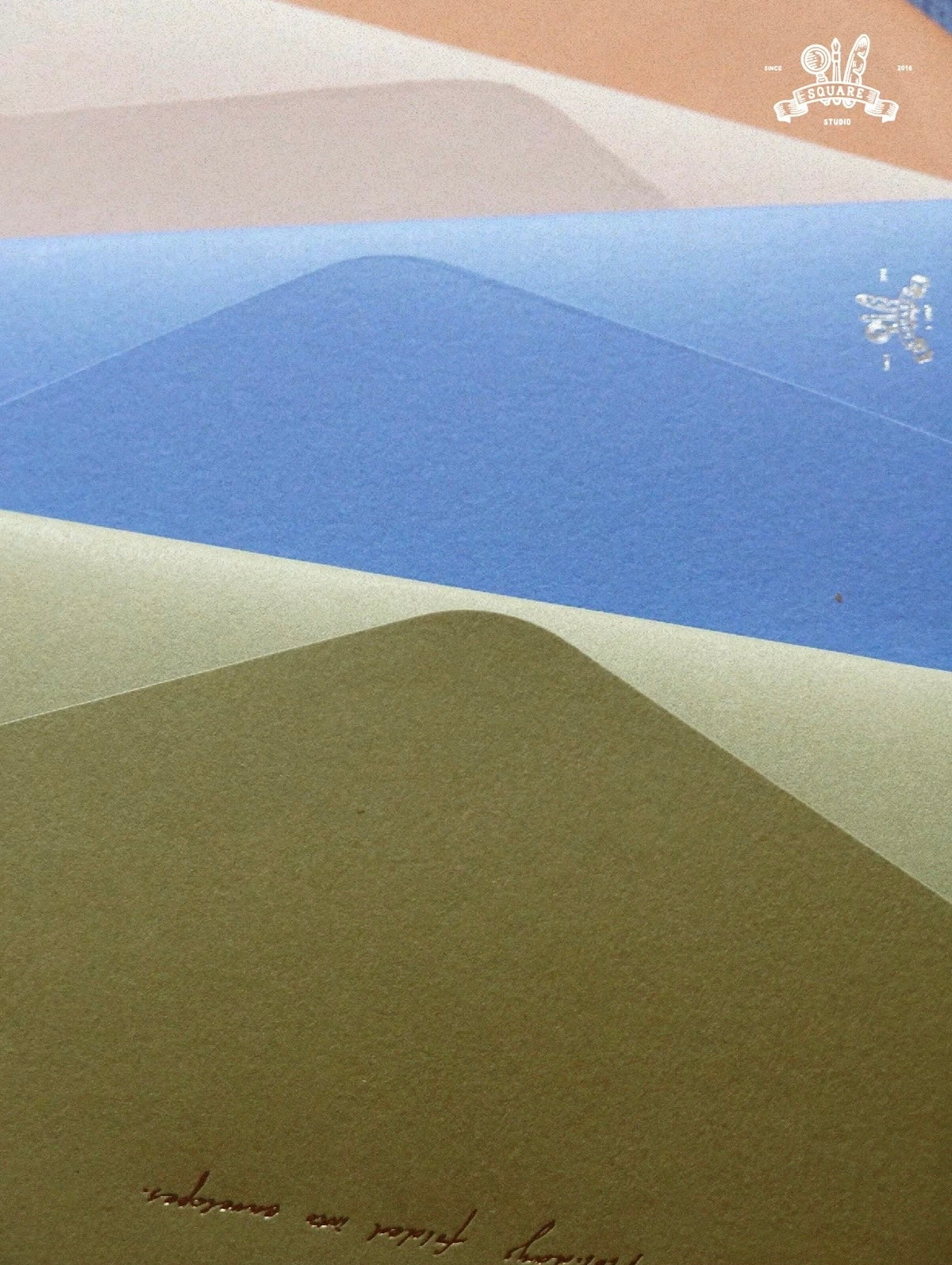 Square Studio Slim Notebook of Mix Paper - The Long Vacation, 4 Designs