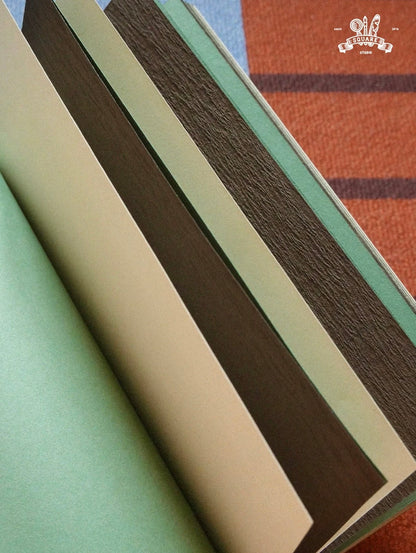 Square Studio Slim Notebook of Mix Paper - The Long Vacation, 4 Designs