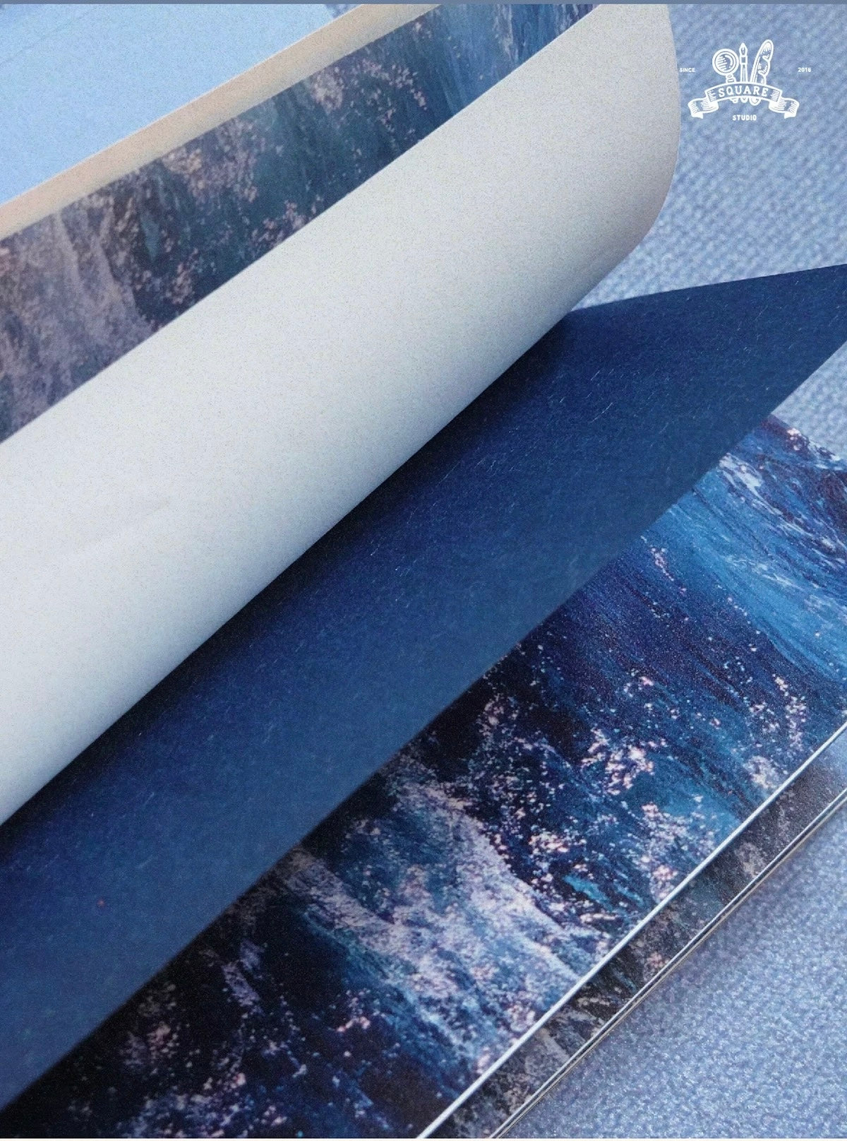 Square Studio Slim Notebook of Mix Paper - The Long Vacation, 4 Designs