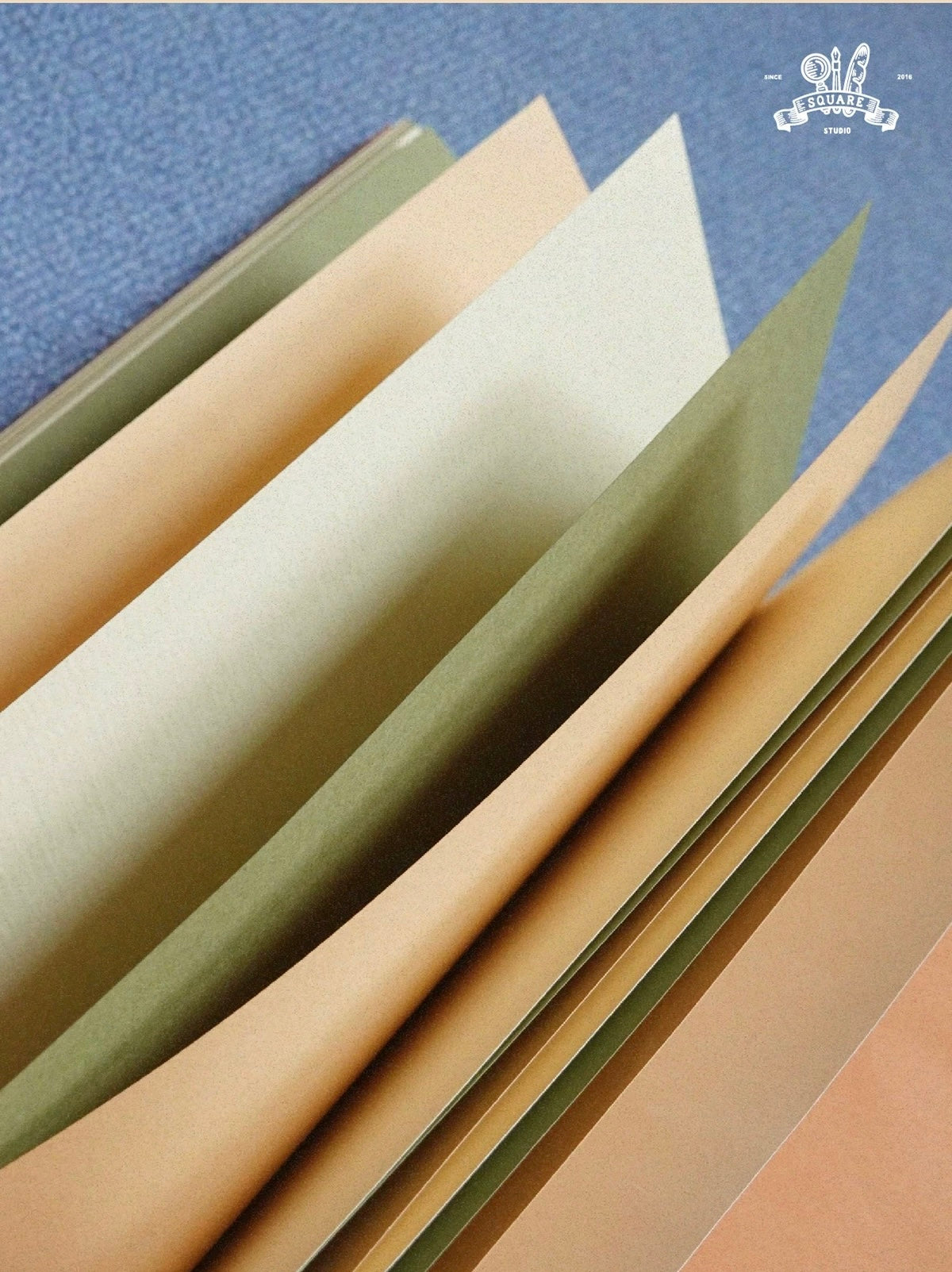 Square Studio Slim Notebook of Mix Paper - The Long Vacation, 4 Designs