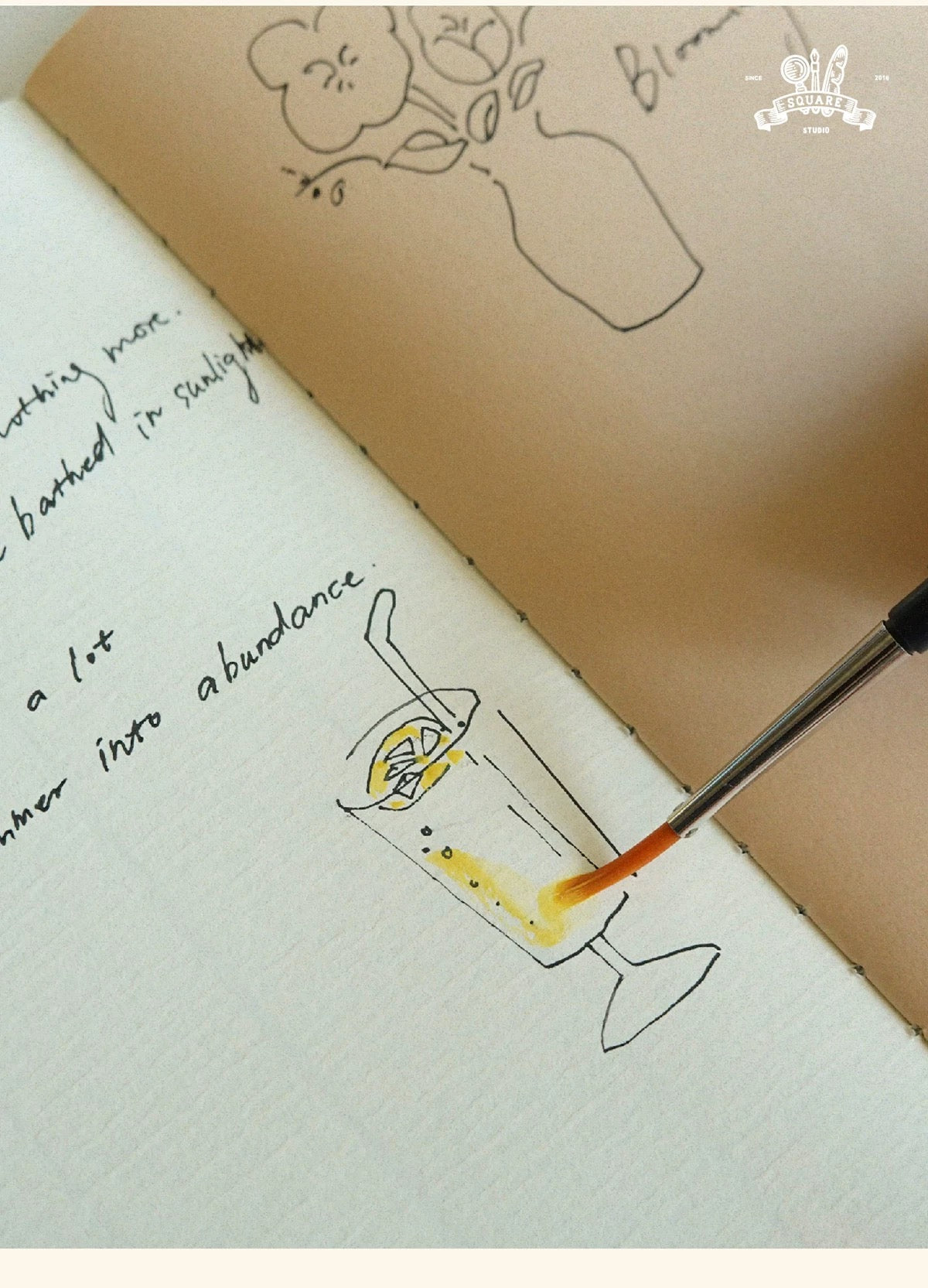 Square Studio Slim Notebook of Mix Paper - The Long Vacation, 4 Designs