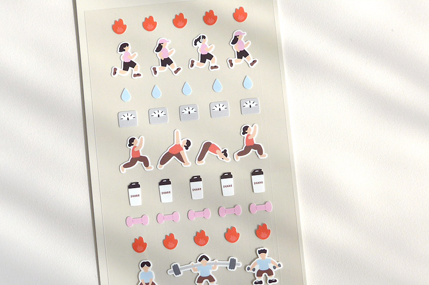 Suatelier Sticker Mini Series - No.123, exercise