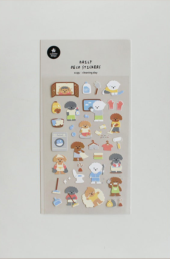 Suatelier Sticker Sheet No.1159, cleaning day