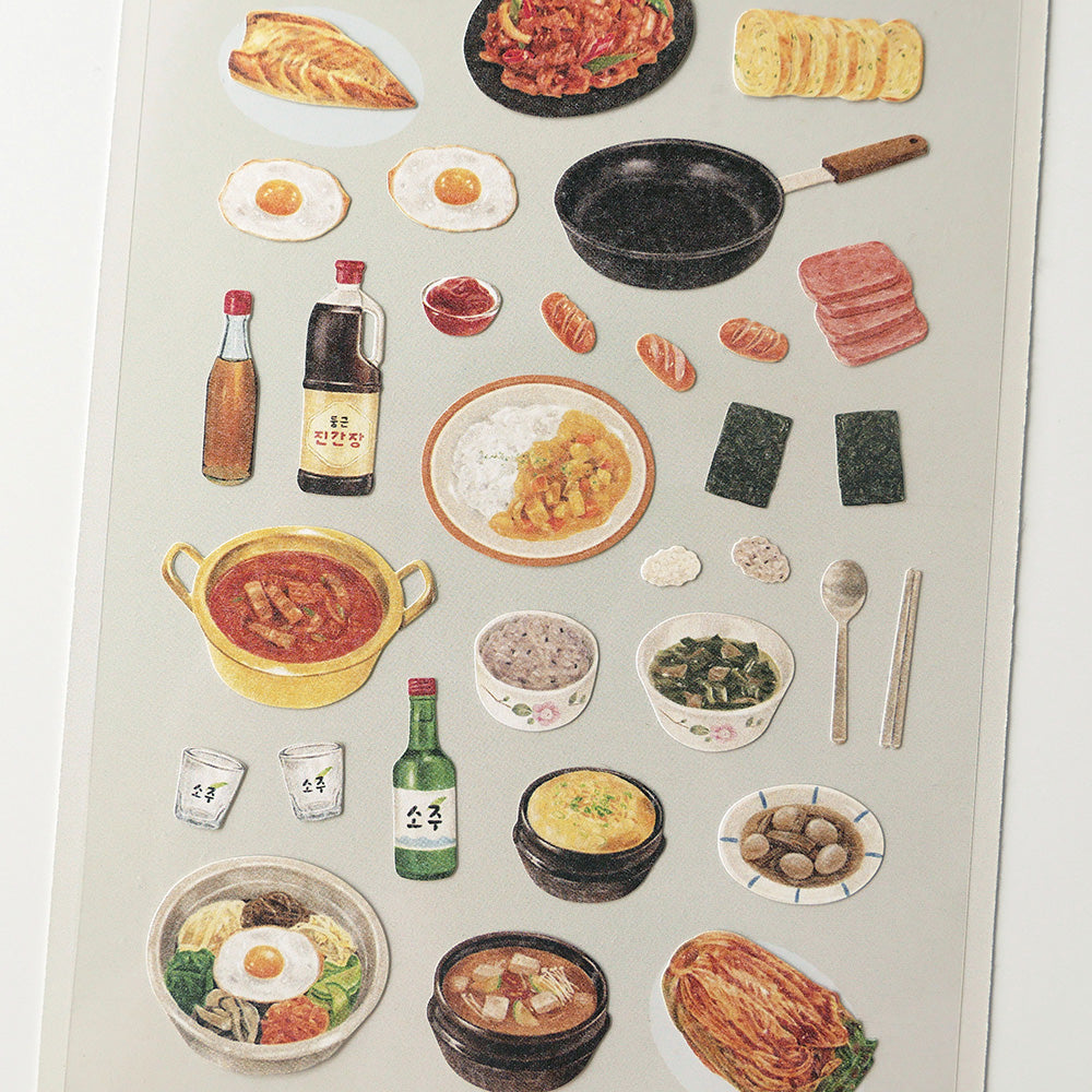 Suatelier Sticker Sheet No.1190, homemade food