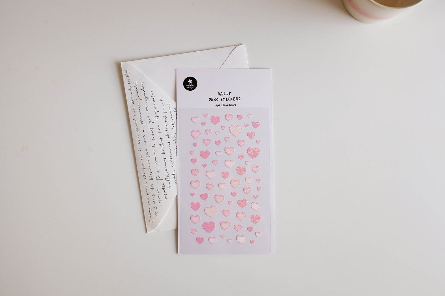 Suatelier Sticker Sheet No.1192, love heart