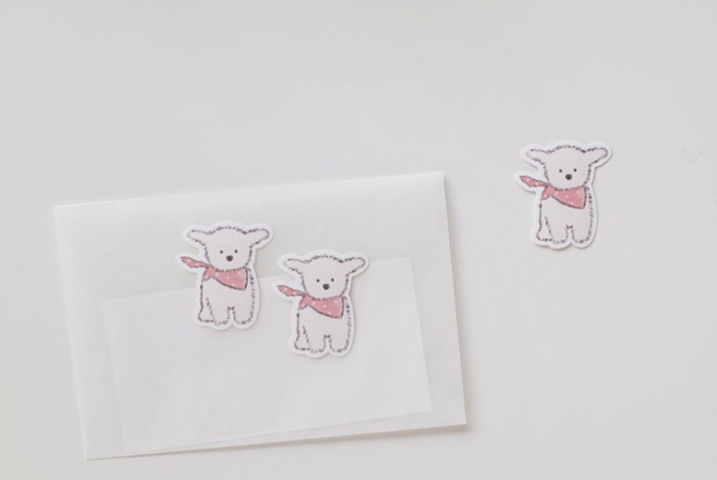 Suatelier cereal sticker flake seal packet, No.311, baby puppy