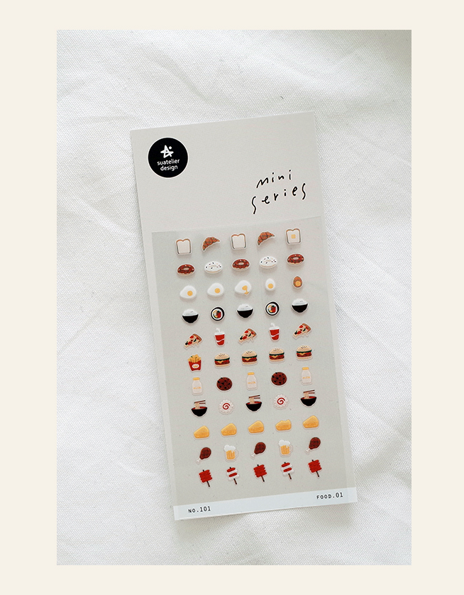 Suatelier Sticker Mini Series - No.101, Food 01