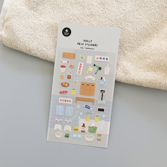 Suatelier Sticker Sheet No.1175, bathhouse