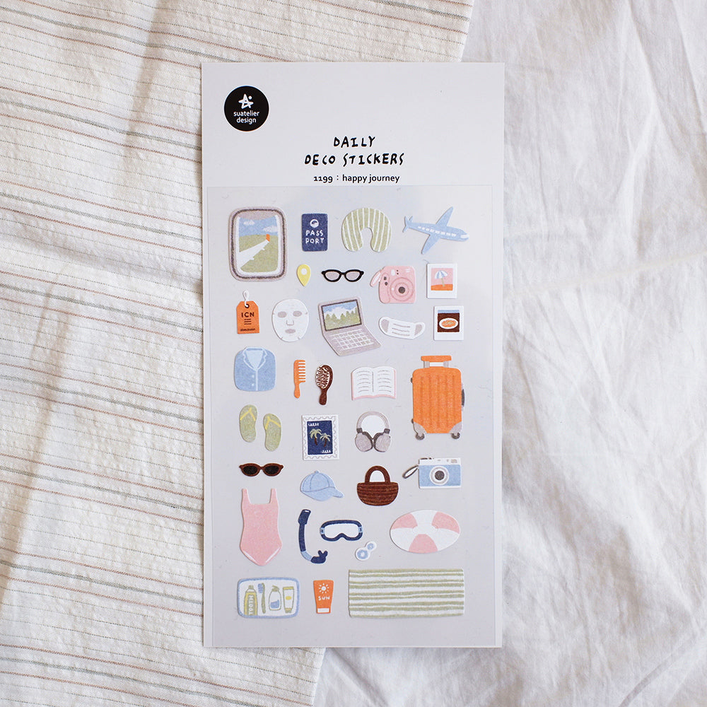 Suatelier Sticker Sheet No.1199, happy journey
