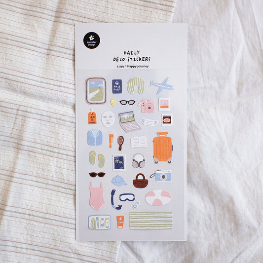 Suatelier Sticker Sheet No.1199, happy journey