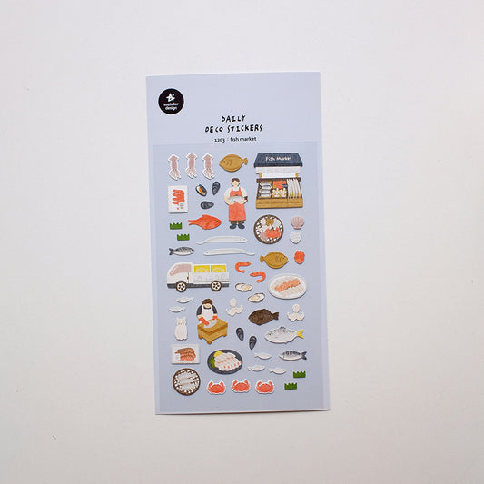 Suatelier Sticker Sheet No.1203, fish market