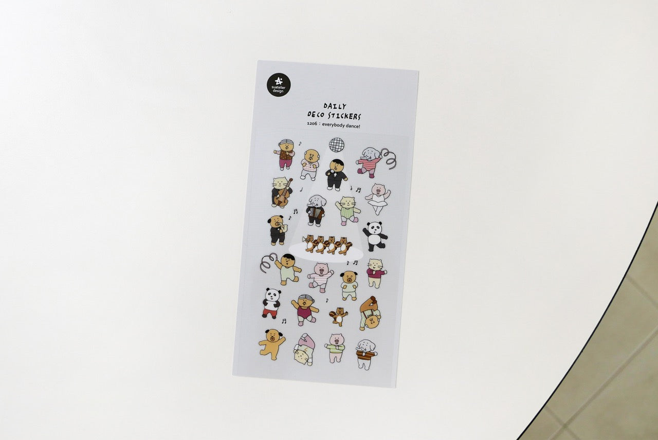 Suatelier Sticker Sheet No.1206, everybody dance!