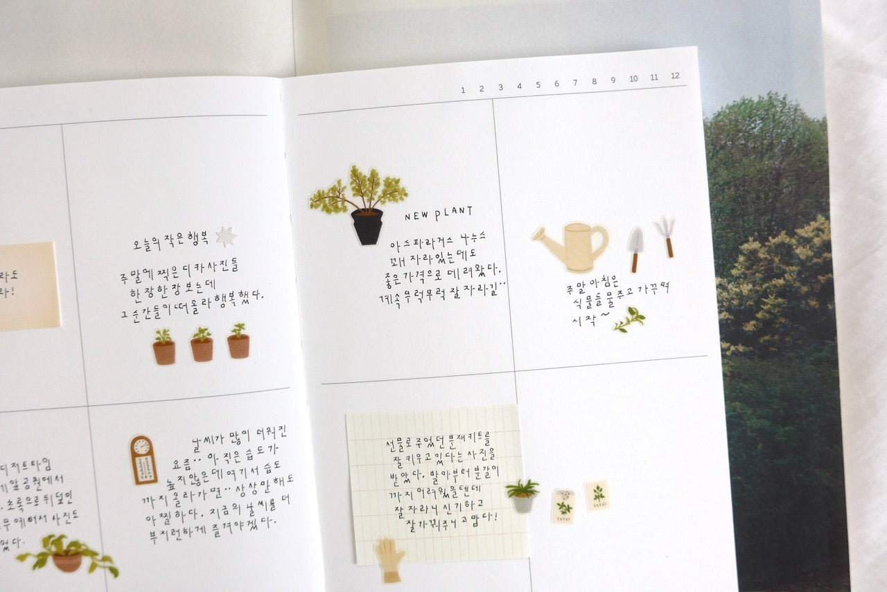 Suatelier Sticker Sheet No.1207, little plant shop