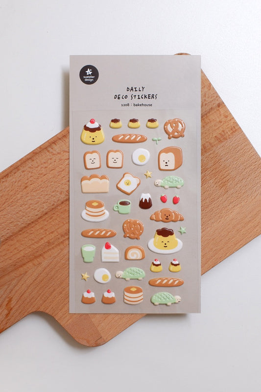 Suatelier Sticker Sheet No.1208, bakehouse (puffy sticker)