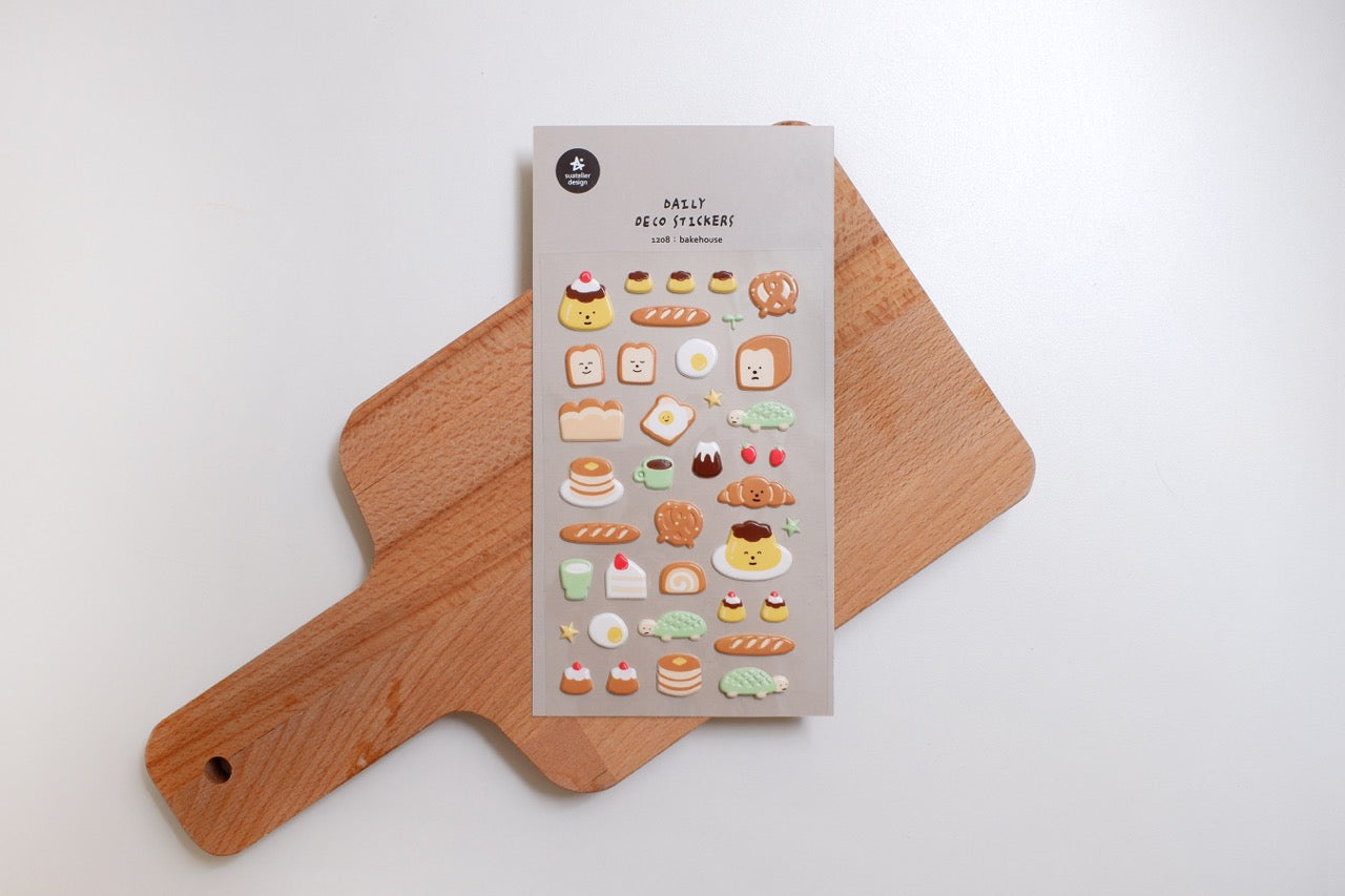 Suatelier Sticker Sheet No.1208, bakehouse (puffy sticker)