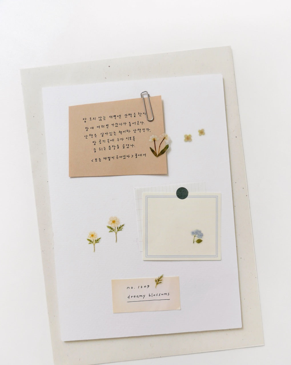 Suatelier Sticker Sheet No.1209, dreamy blossoms