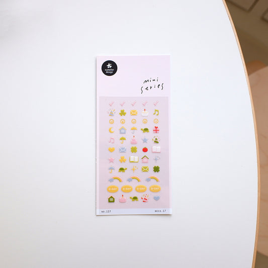 Suatelier Sticker Mini Series - No.127 Pastel decos