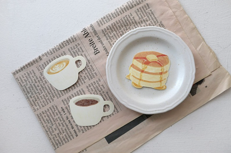 Suatelier Travel Sticker Packet - No.1535 Happy in the Cafe