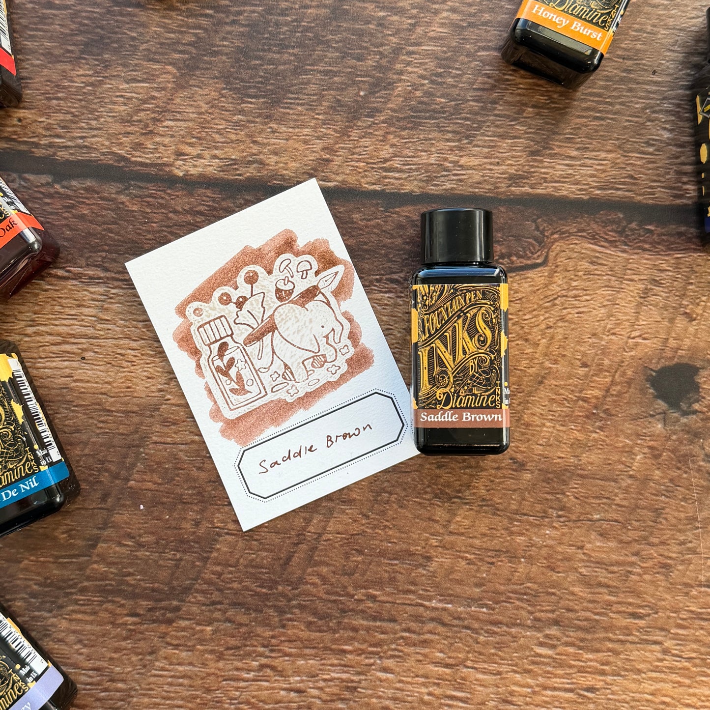 Diamine 30ml Bottled Ink - Saddle Brown