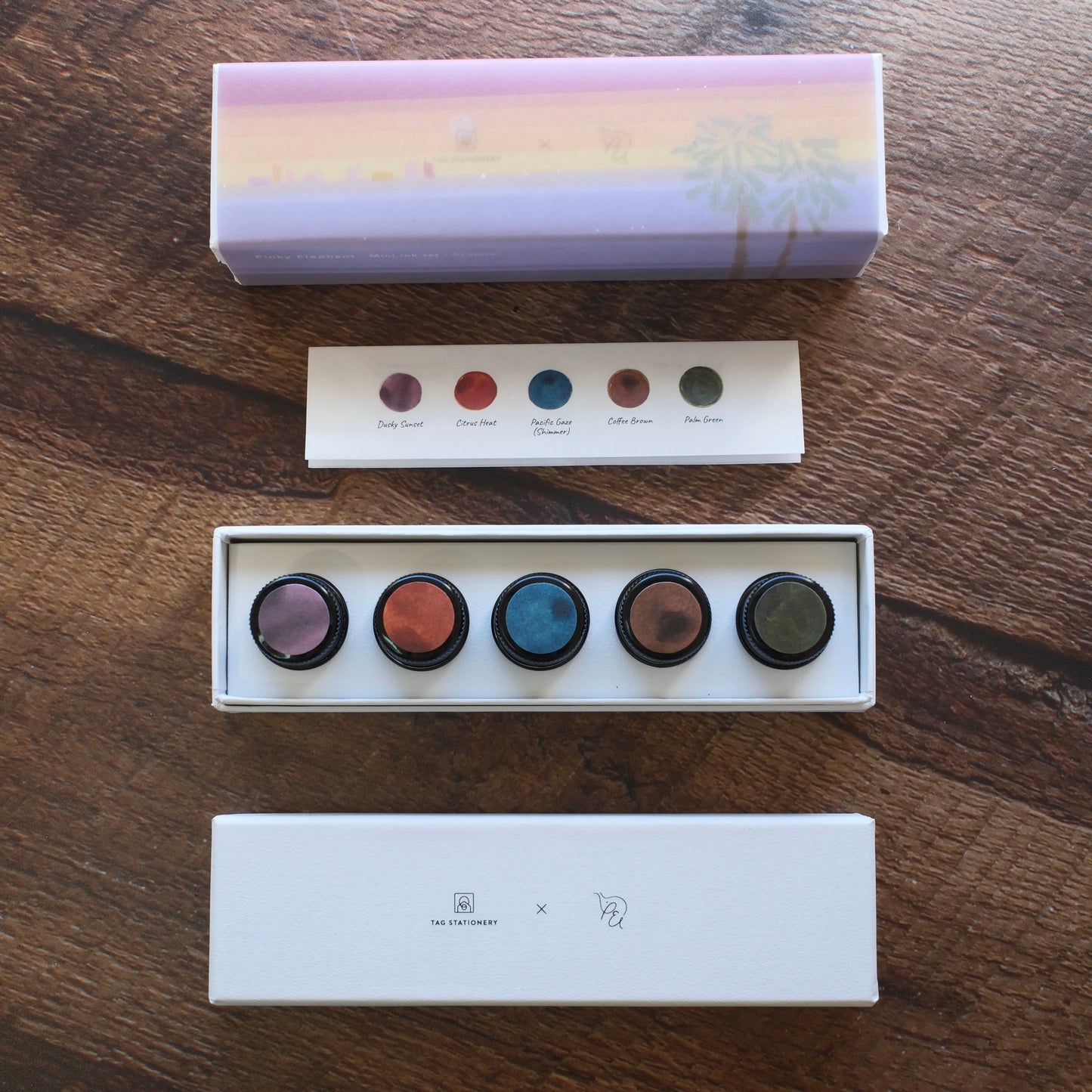 Pinky Elephant x Tag Stationery Mini Ink Set