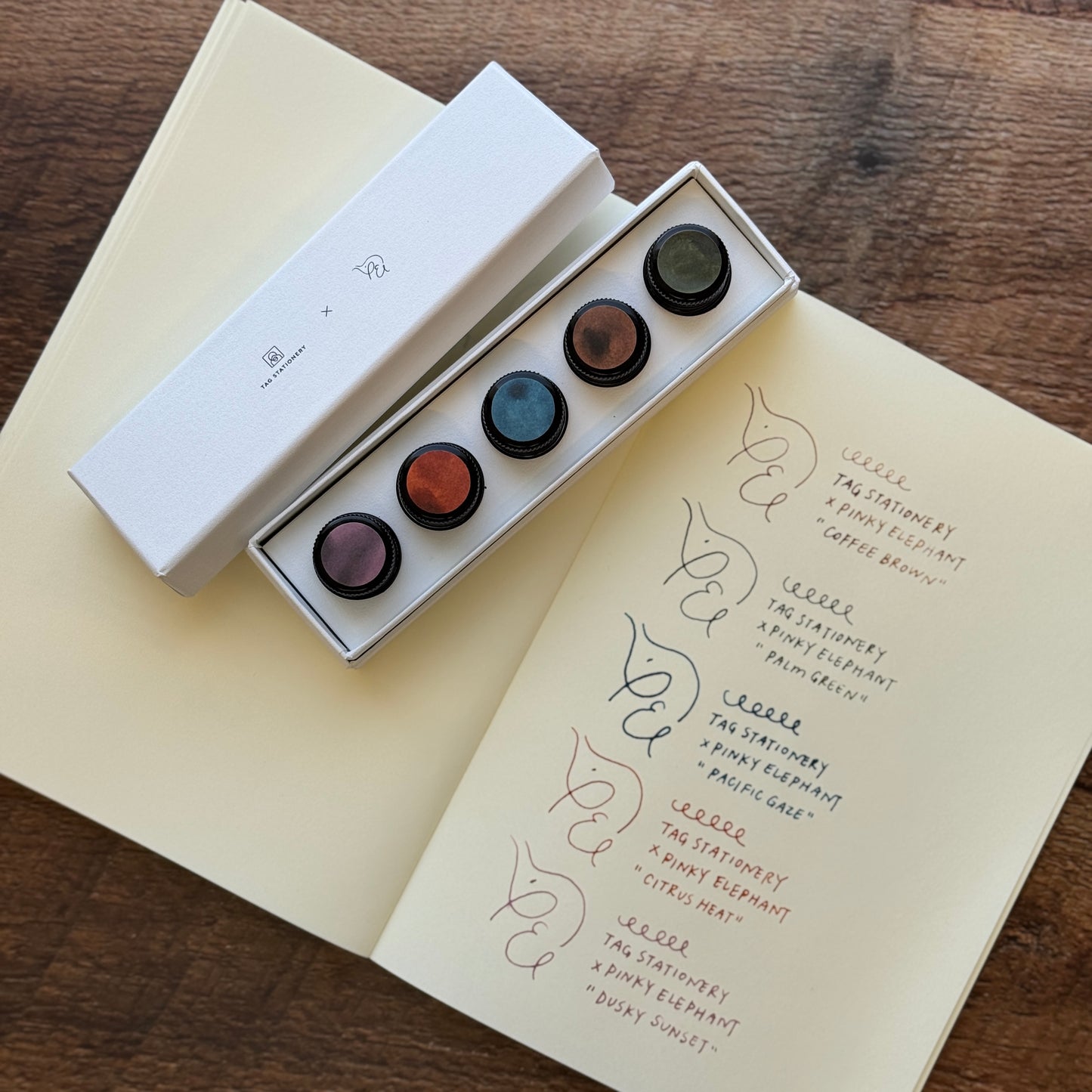 Pinky Elephant x Tag Stationery Mini Ink Set
