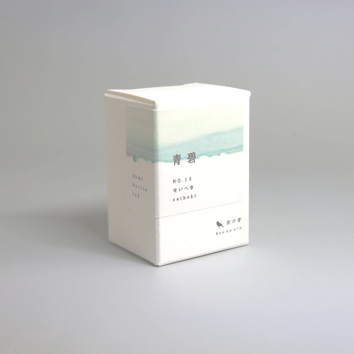 Tag Stationery Kyoto No Oto Bottled Ink - No.13 Seiheki, with pigment particles