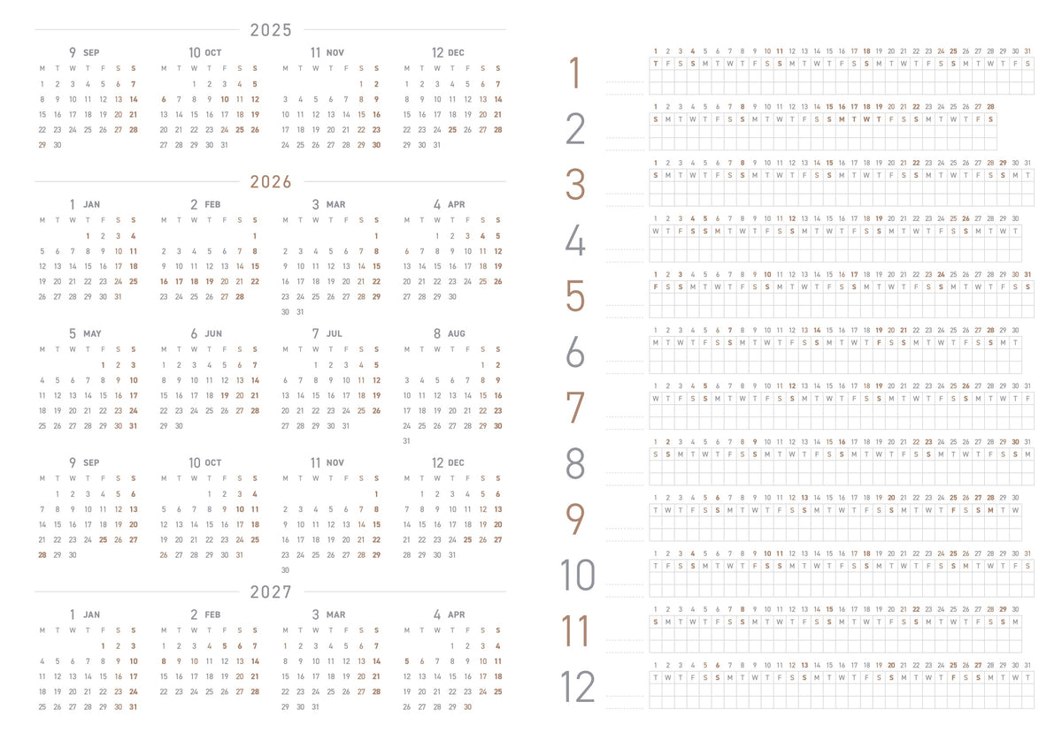 Take A Note 2027 Mini A6 Planner (Pre-Order Only, Estimated Shipping Starts Mid-October)