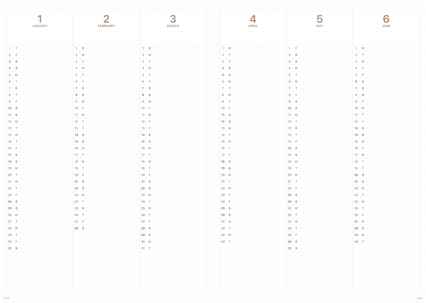 Take A Note 2026 Medium Weeks B6 Planner