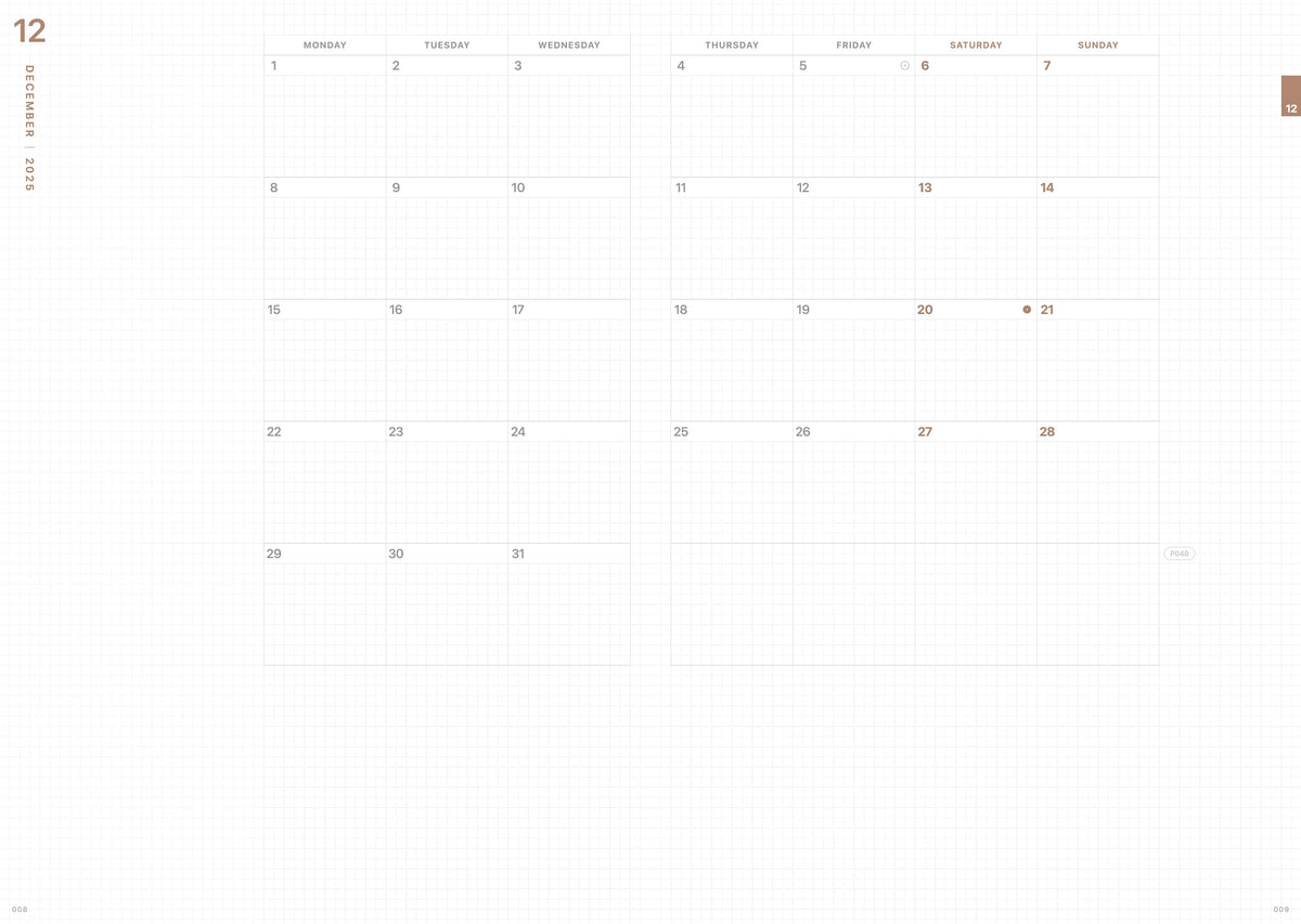 Take A Note 2027 Medium Weeks B6 Planner (Pre-order Only, Estimated Shipping Starts Mid-October)