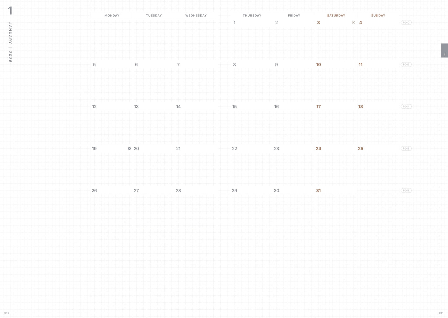 Take A Note 2026 Medium Weeks B6 Planner