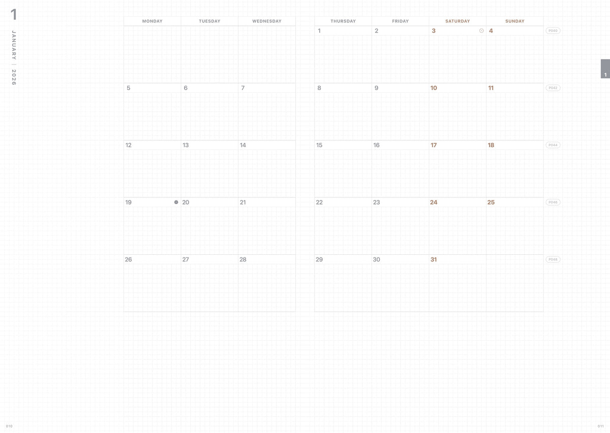 Take A Note 2027 Medium Weeks B6 Planner (Pre-order Only, Estimated Shipping Starts Mid-October)