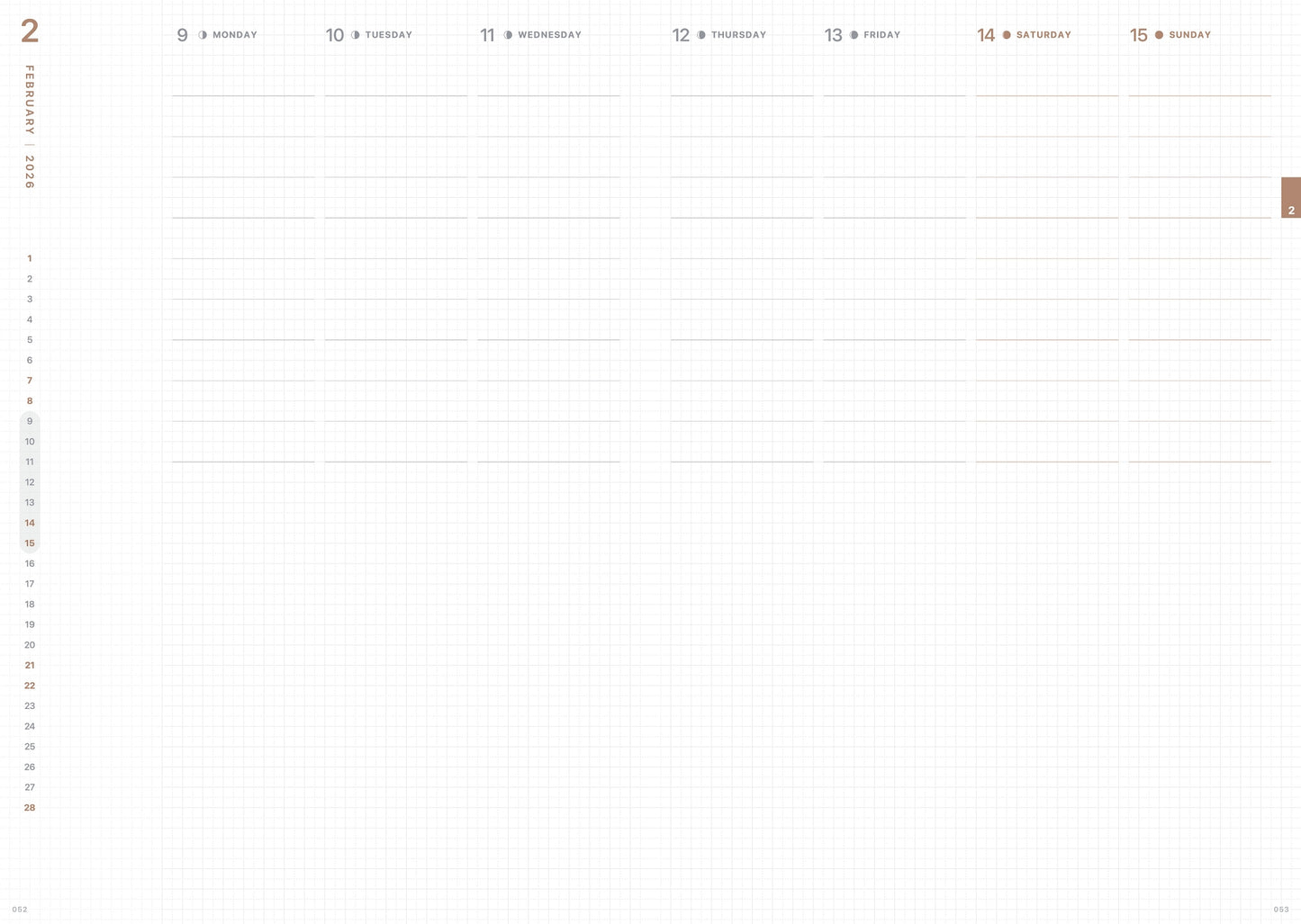 Take A Note 2026 Medium Weeks B6 Planner