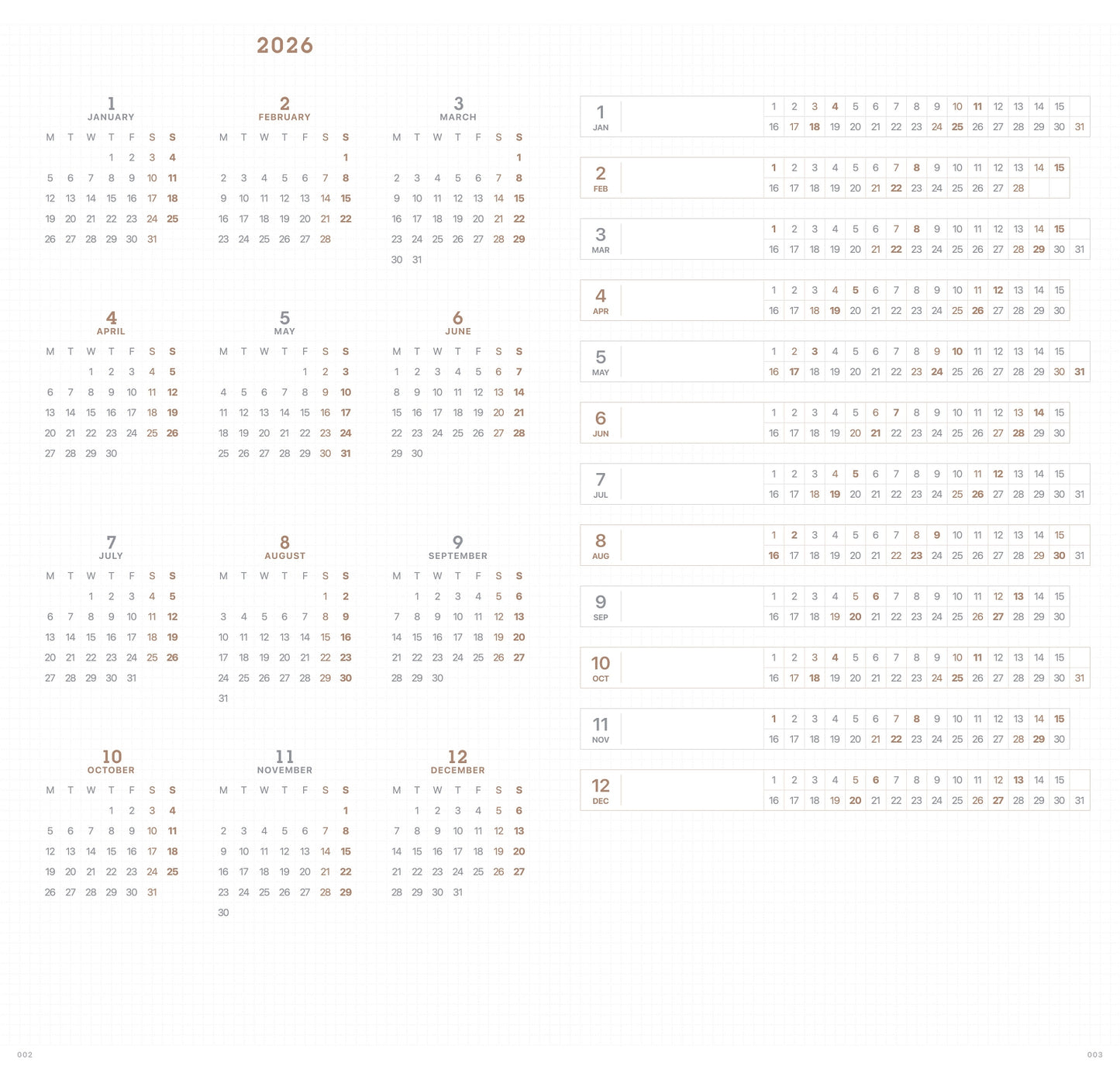 Take A Note 2027 Slim Biweekly Planner (Pre-order Only, Estimated Shipping Starts Mid-October)